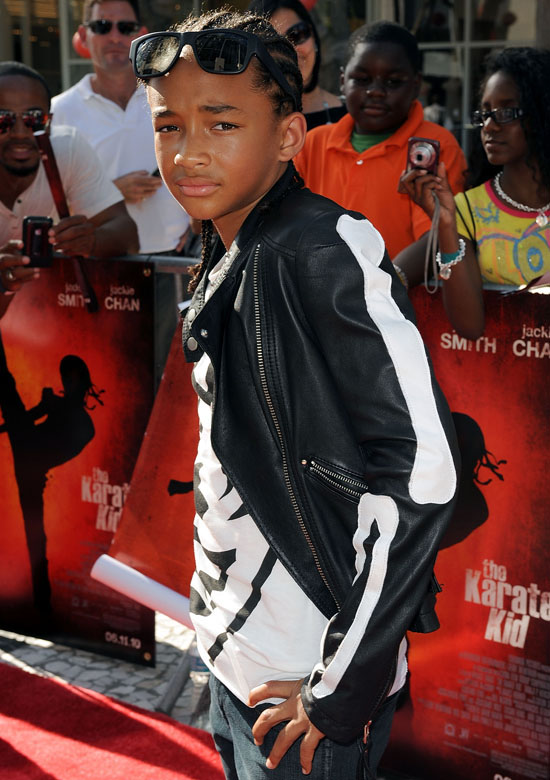 Jaden Smith, Will Smith and and Jacki Chan Attend "Karate Kid" Movie