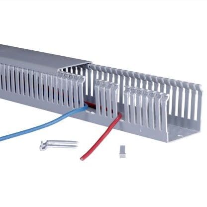 Get premium-quality PVC Slotted Wiring Duct, 60x80mm, 2 Mtrs, Cable
