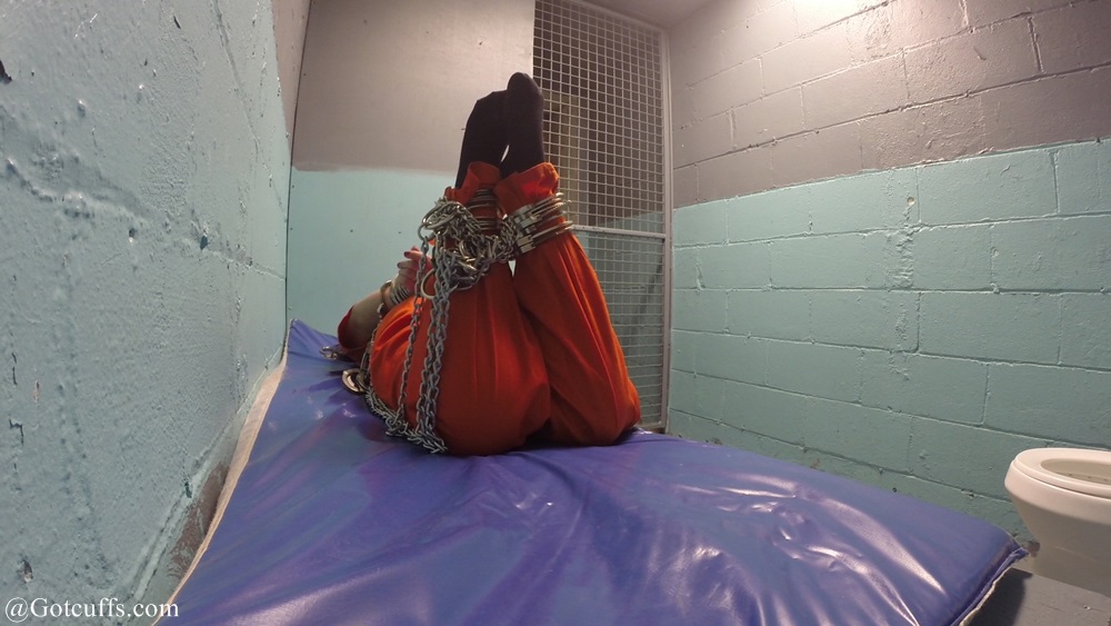 Girl in lots of handcuffs, chains and shackles Handcuffs, Chain, Legs