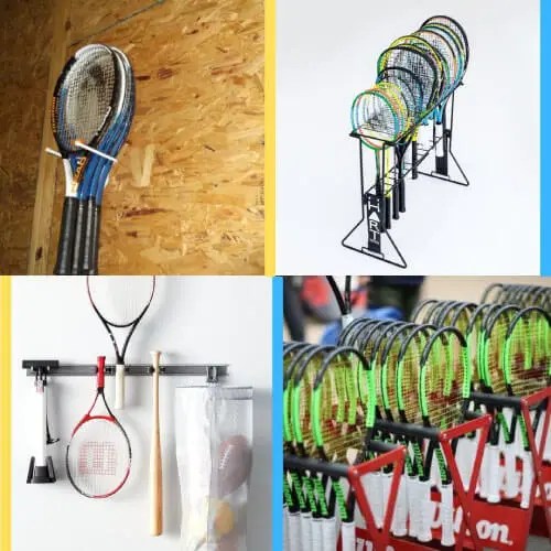 10+ Tennis Racquet Wall Hanger Rack Display, Organizer & Storage Stand