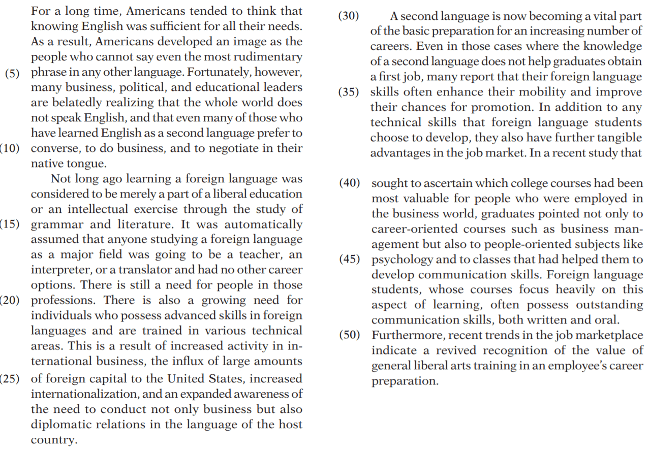 LSAT Reading Comprehension Practice Test 2021