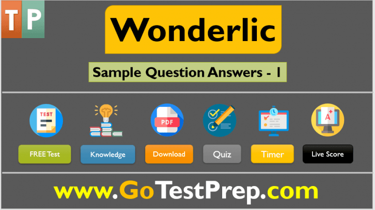 Wonderlic Practice Test 2022: Sample Question Answers [PDF]