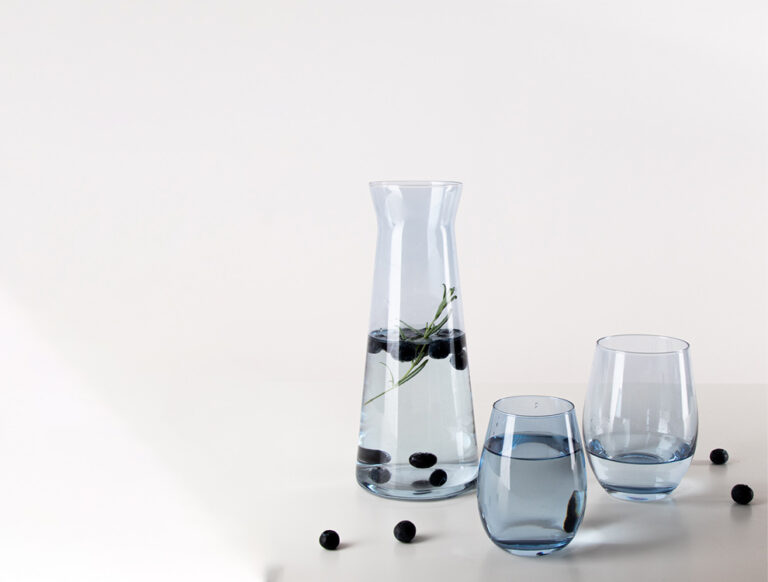 Zestaw szklanek 500 ml 6szt. niebieski transparent Gotglass