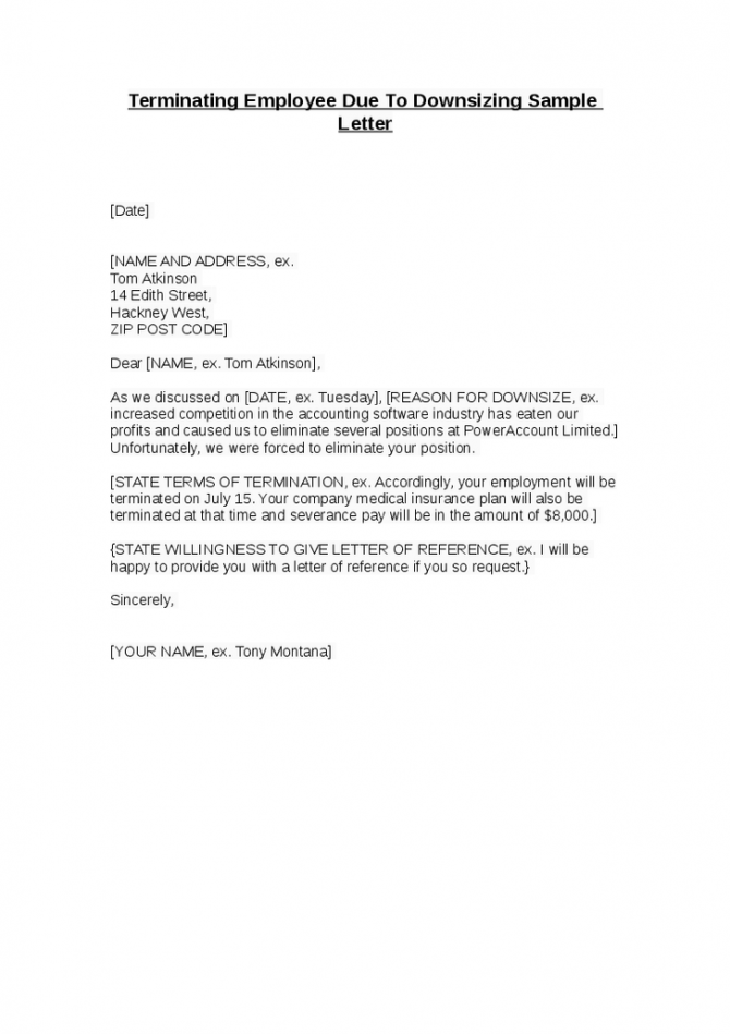 Employee Dismissal Letter