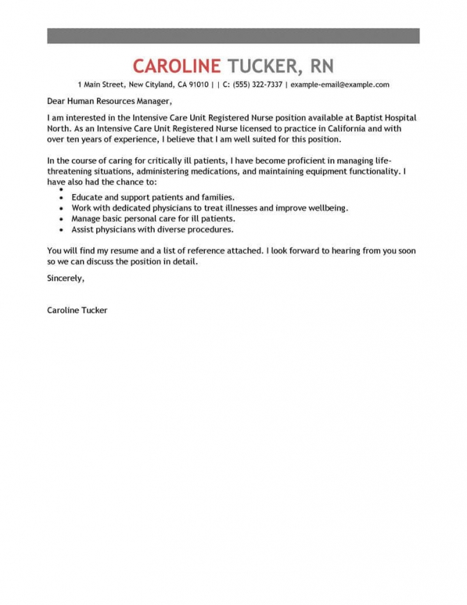 Nursing Unit Manager Cover Letter Gotilo