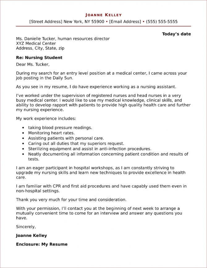 Best Nursing Cover Letter Examples 2020 Tips Gover