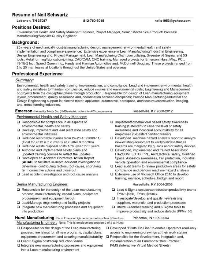 Environmental Health Safety Engineer Cover Letter Gotilo