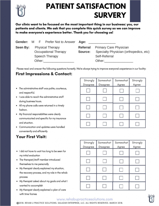 Patient Satisfaction Survey Gotilo