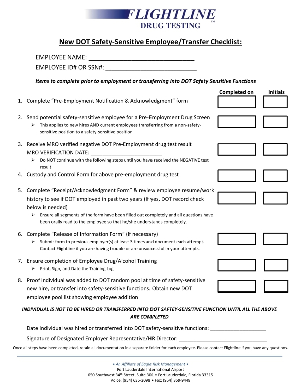 Checklist PreEmployment Gotilo