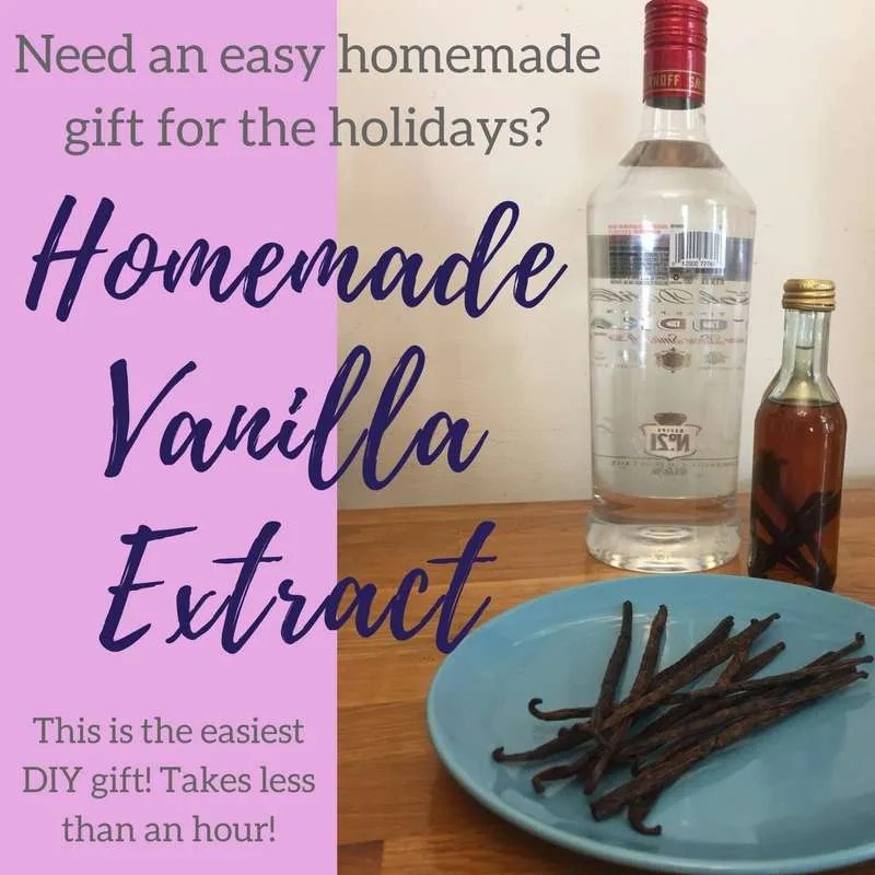 Easy Homemade Gift to make THIS WEEKEND Vanilla Extract