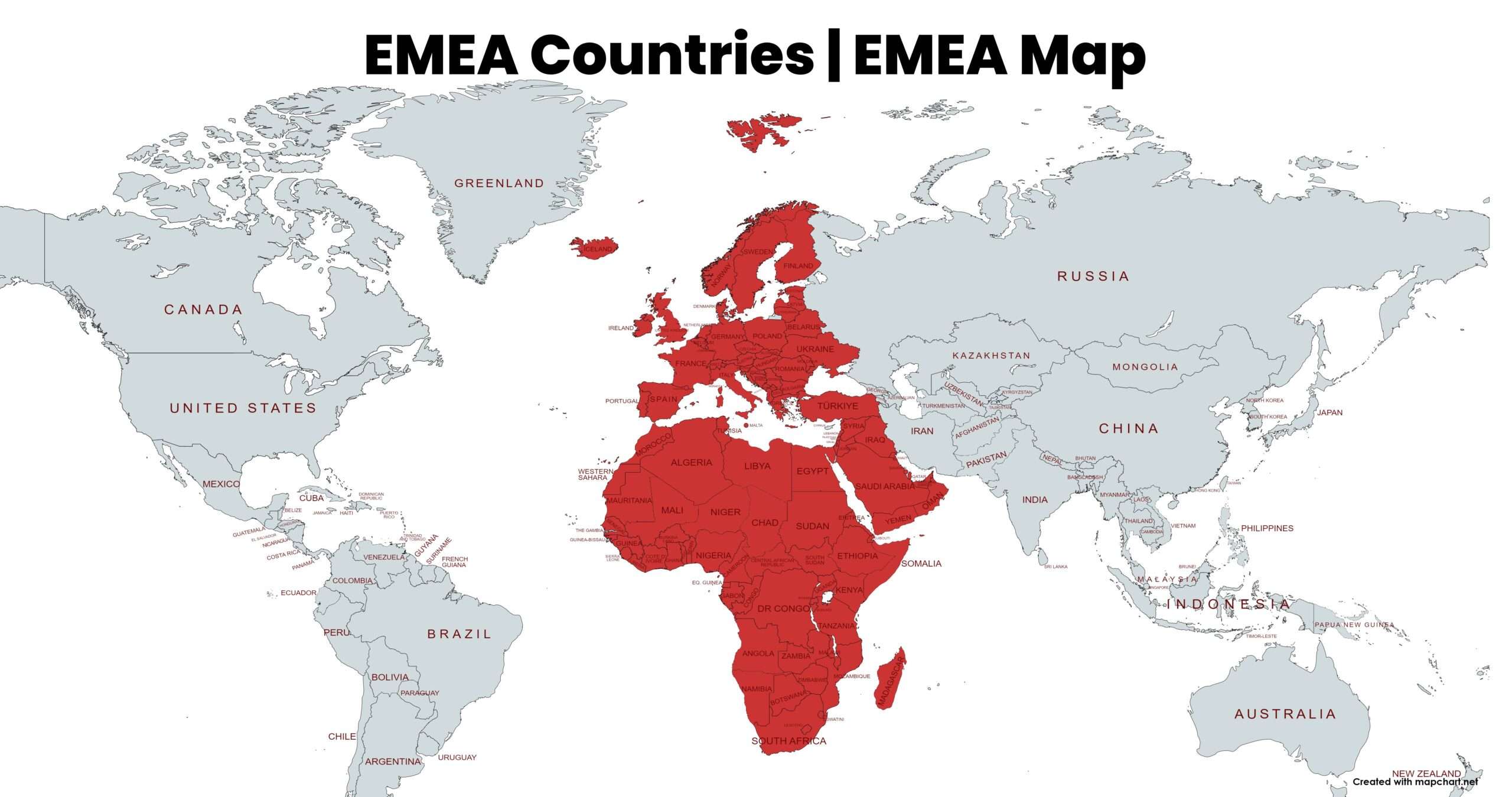 EMEA Region & Countries Europe, Middle East, and Africa