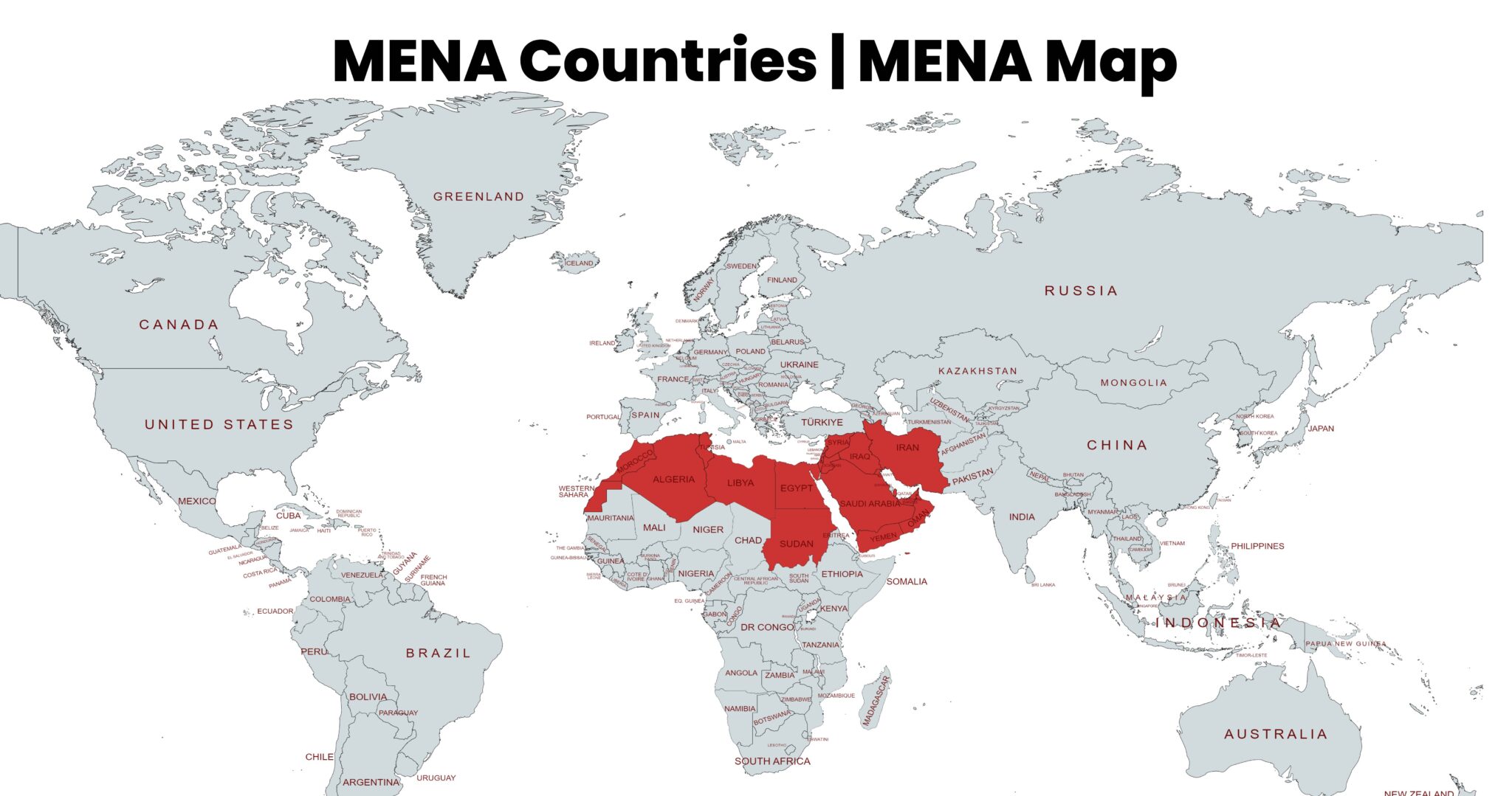 MENA Countries | Middle East And North Africa Region