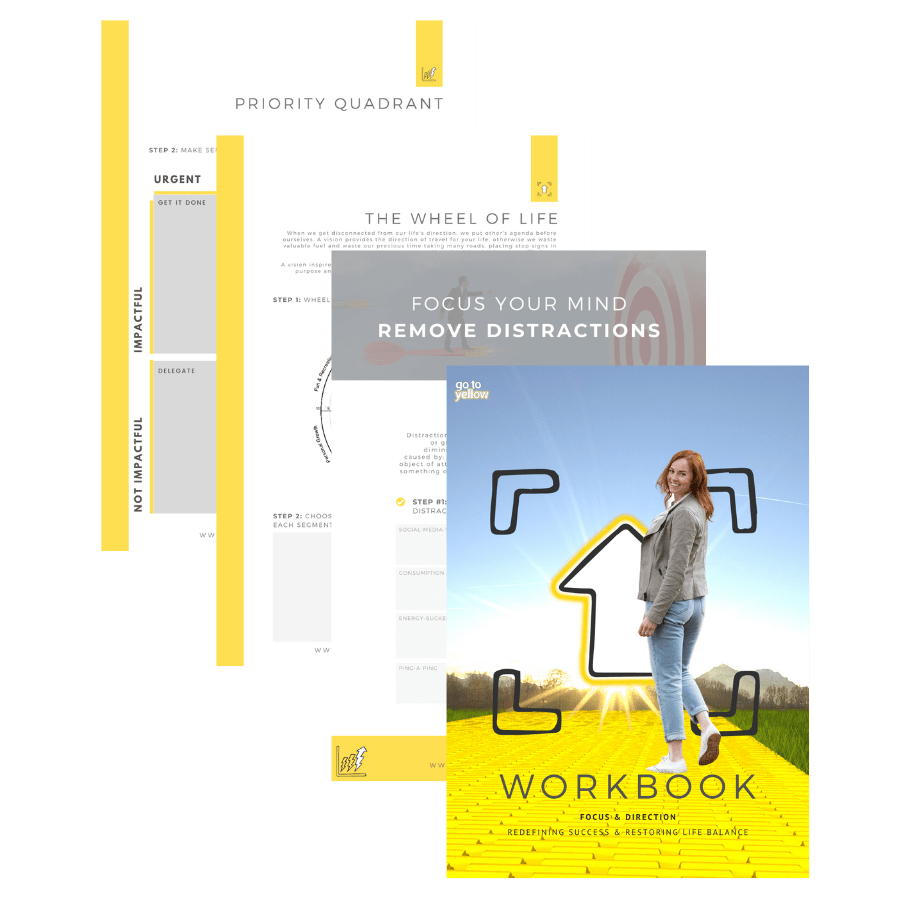 Productivity & Energy Go To Yellow Personal Development Coach