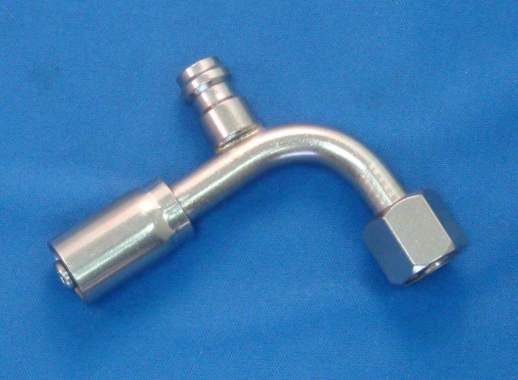 3439081 Stainless Steel 90Degree 8 Female Oring Fitting with 134A