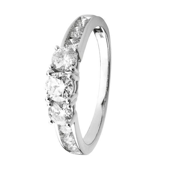 Fashion ring i hvidguld 1.00 ct By Gotte´S Køb Fashion ring i