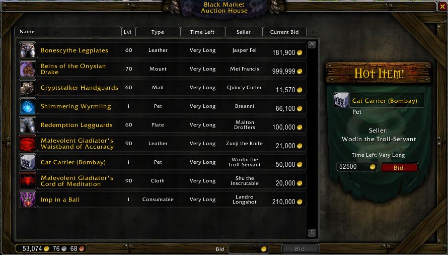 The Black Market Auction House