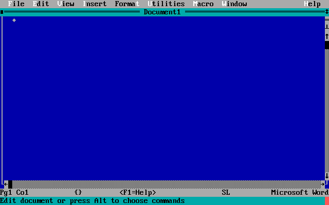 Tech Flashback Microsoft Word Version 5.5 (MSDOS) and 6.0a (Windows