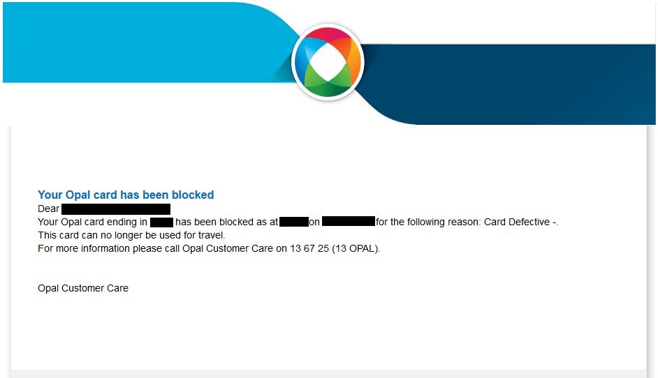 Problem Opal TopUp Pending Collection RIP. my Opal Card Goughs Tech Zone