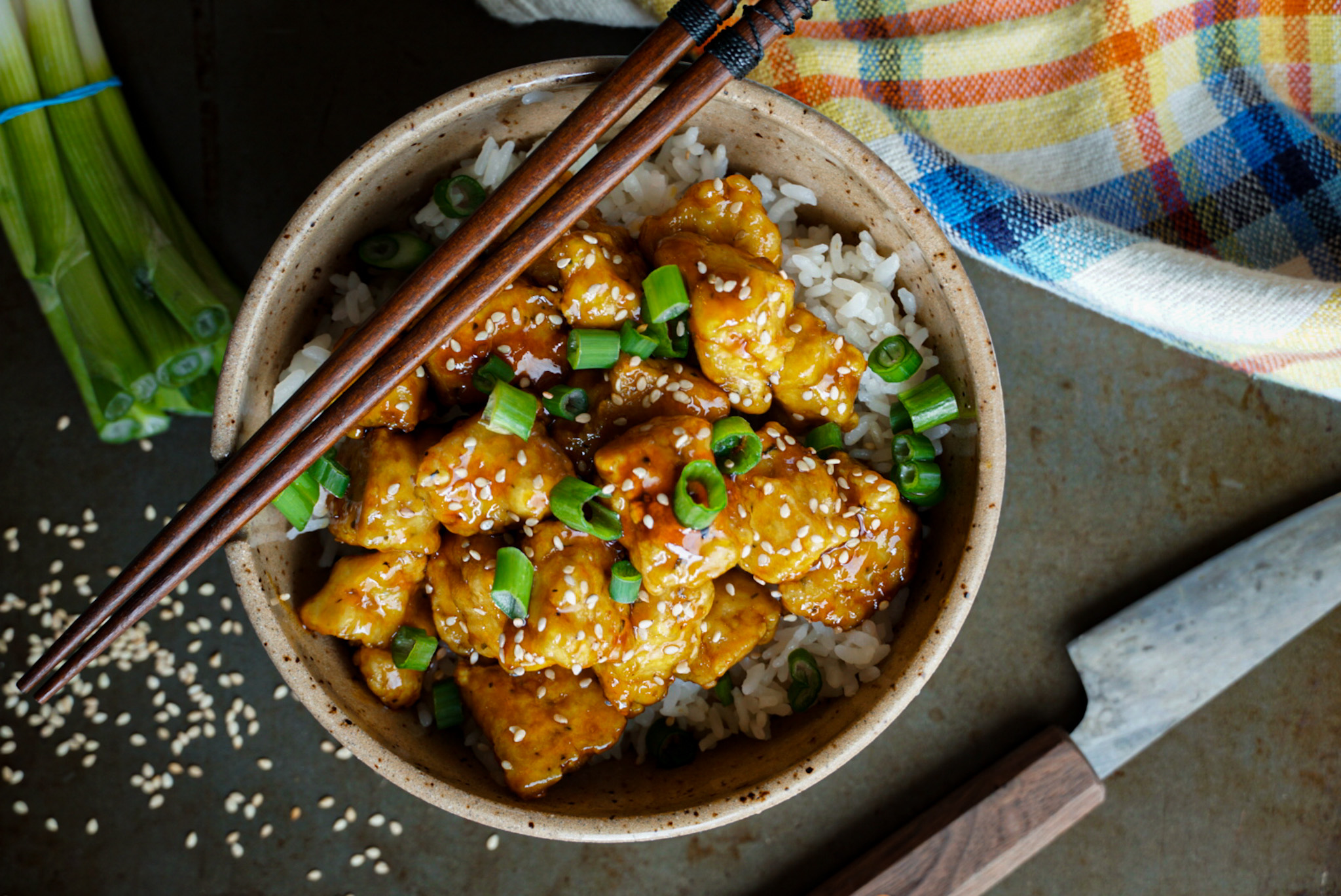 Tofu au sésame et citron GourmandGourmand