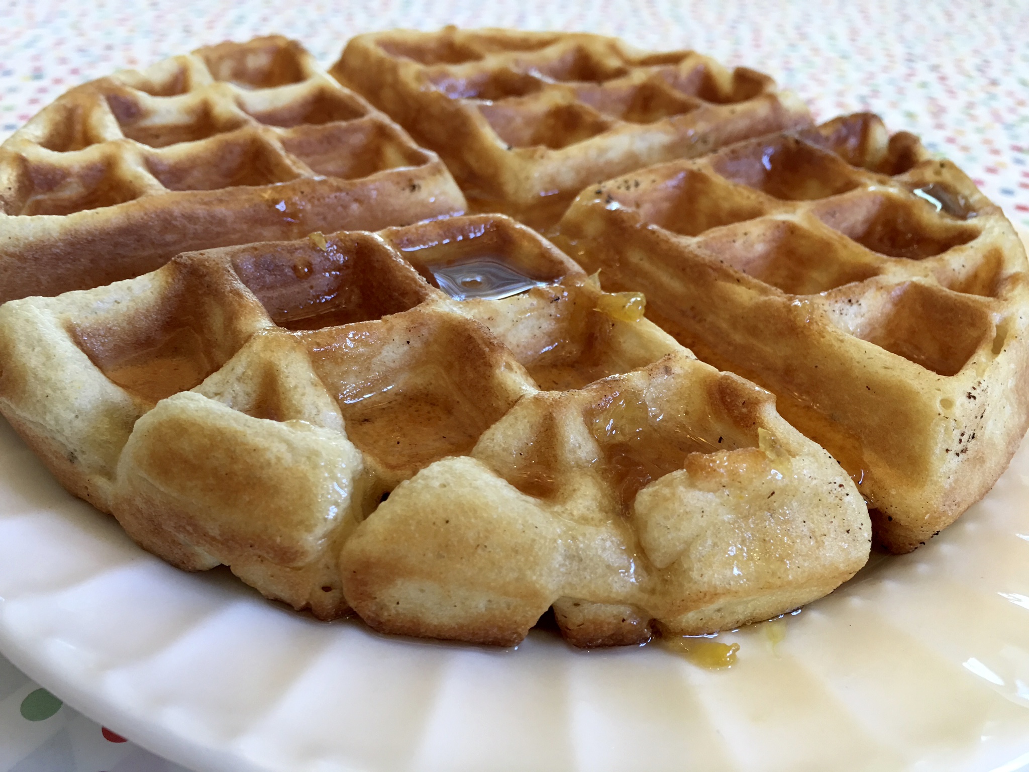 Orange Clove Waffles Gourmetcentric