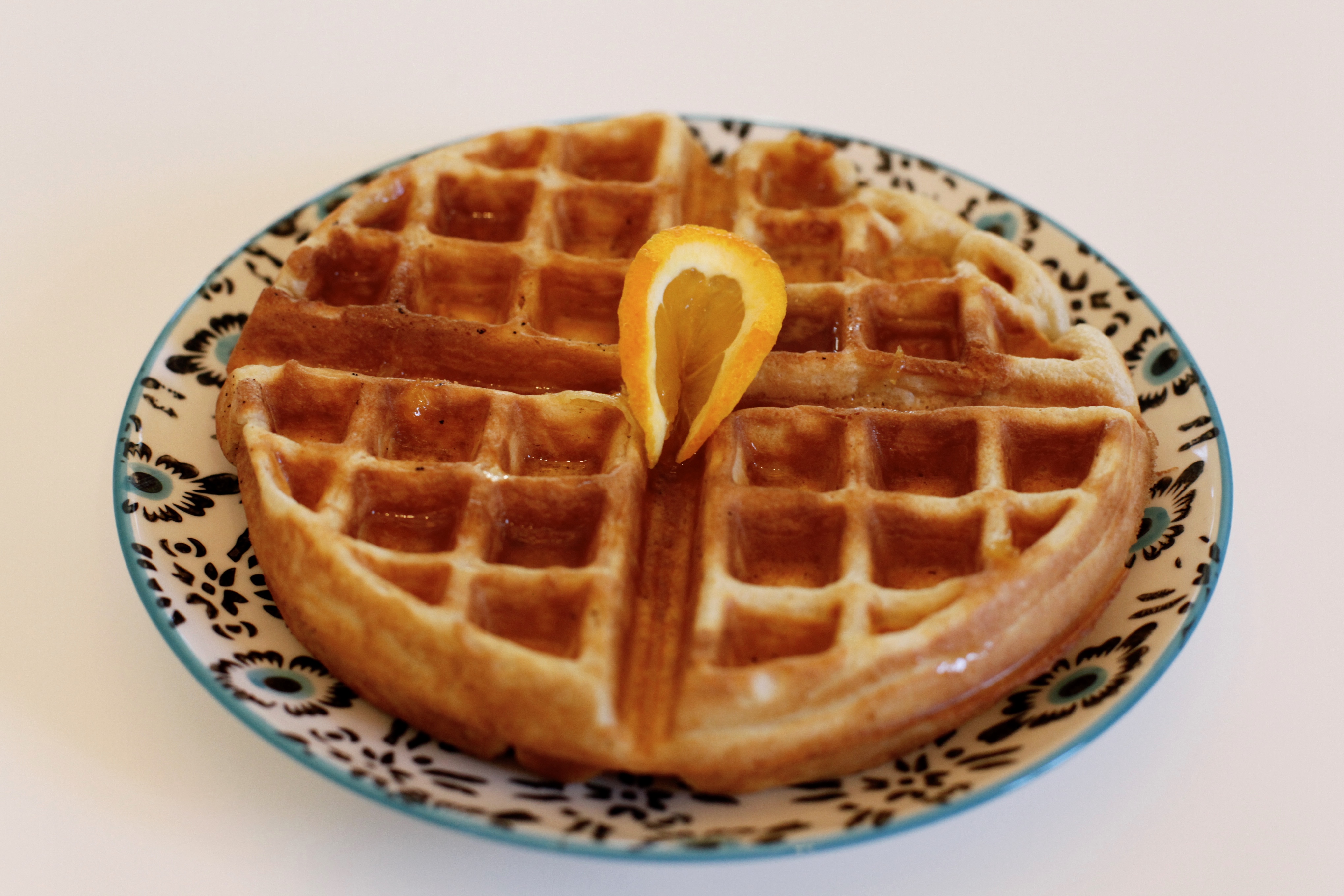 Orange Clove Waffles Gourmetcentric