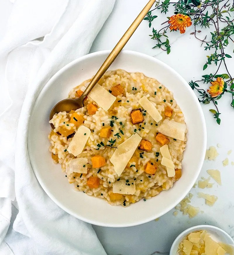 Butternut Squash Risotto a la Parmigiana Gourmet Mami