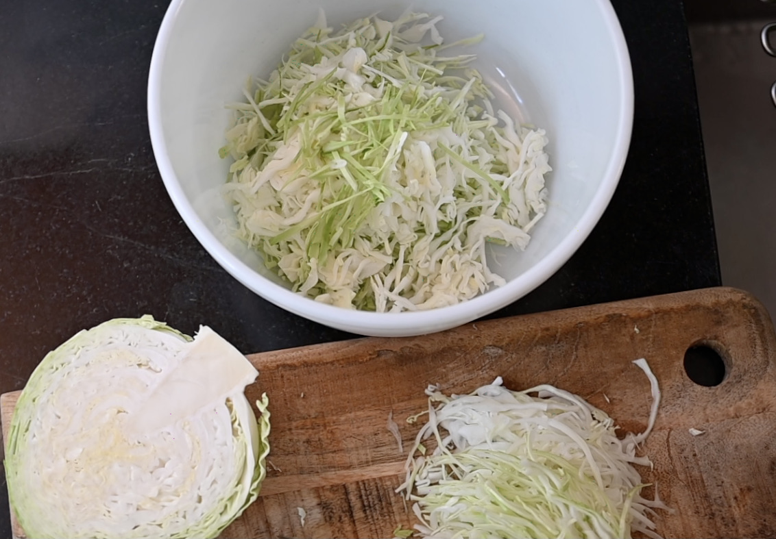 Green Cabbage Sauerkraut Gourmet Vegetarian Kitchen