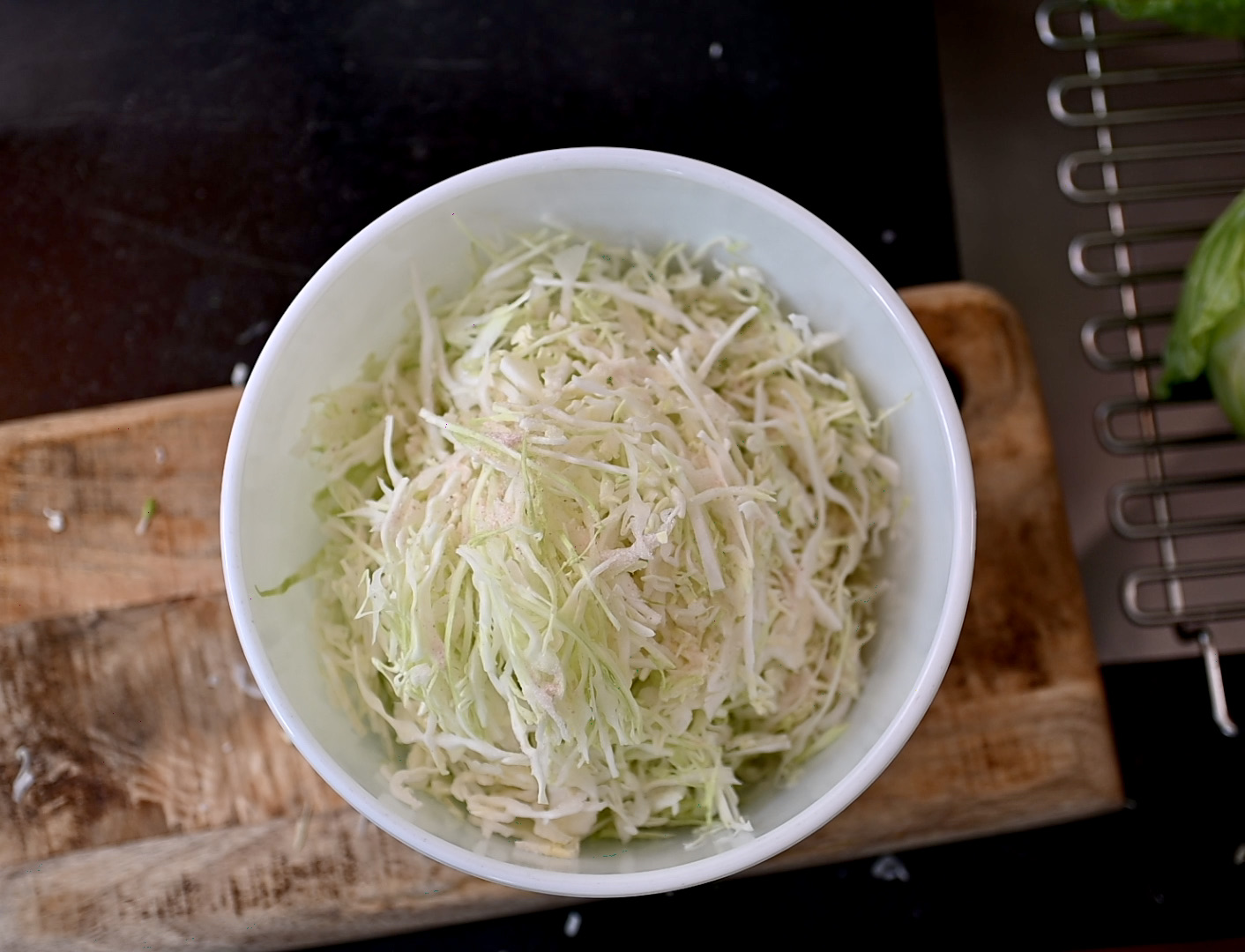 green cabbage sauerkraut Gourmet Vegetarian Kitchen