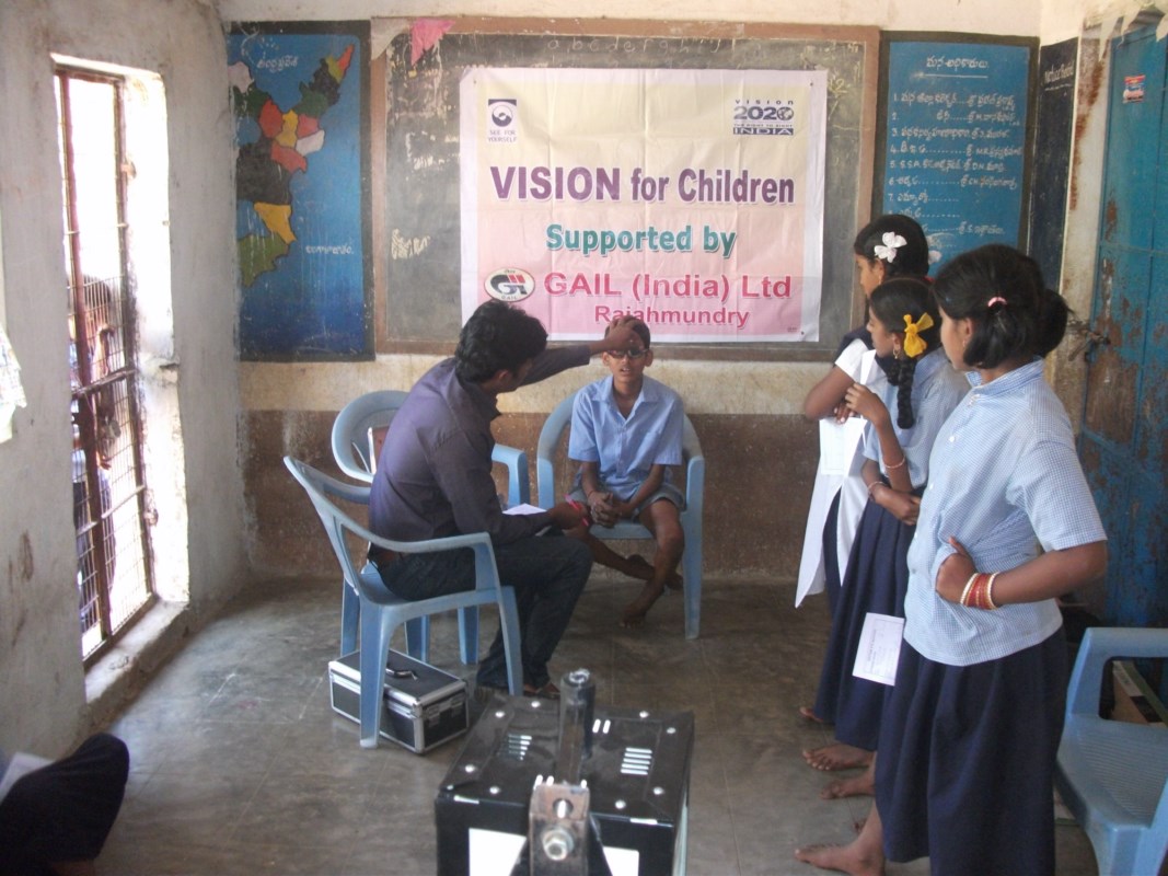 School Screening Programme Goutami Eye Institute