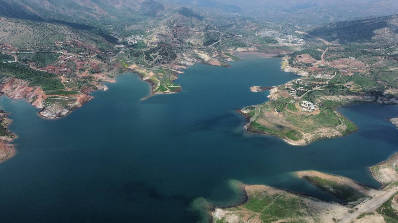 Water collected by four new dams in Kurdistan
