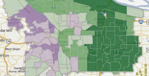 Interactive map Portland fluoride vote results by precinct The Oregonian