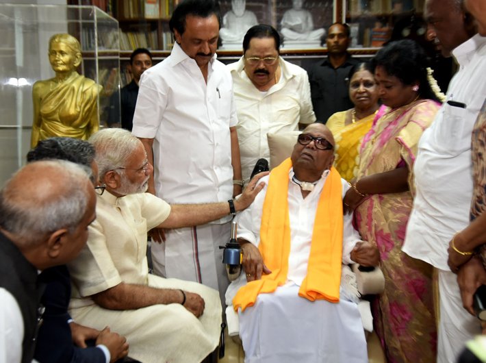 Modi meeting Karunanidhi will help improve ties Governance Now