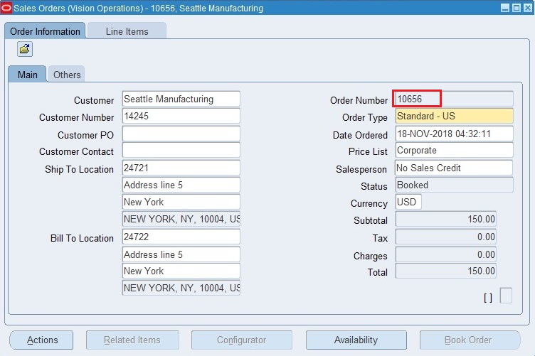 Internal Sales Order Cycle Oracle Apps Reference