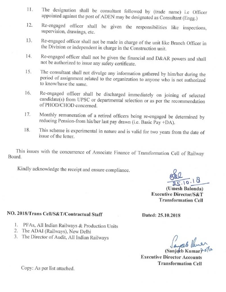 Reengagement of Retired Gazetted Officers in Exigencies of Services
