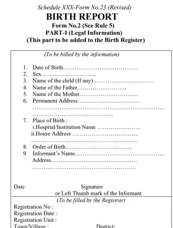 [PDF] Download Odisha Birth Certificate form Govtempdiary