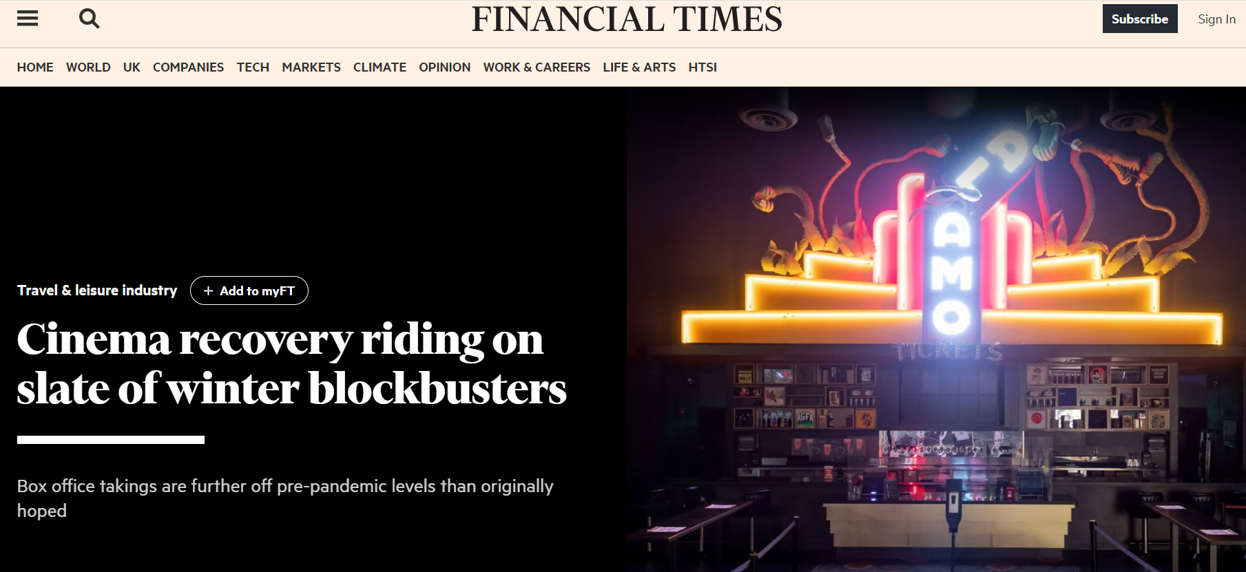 Financial Times Quotes Gower Street Revised 2022 Projection Gower