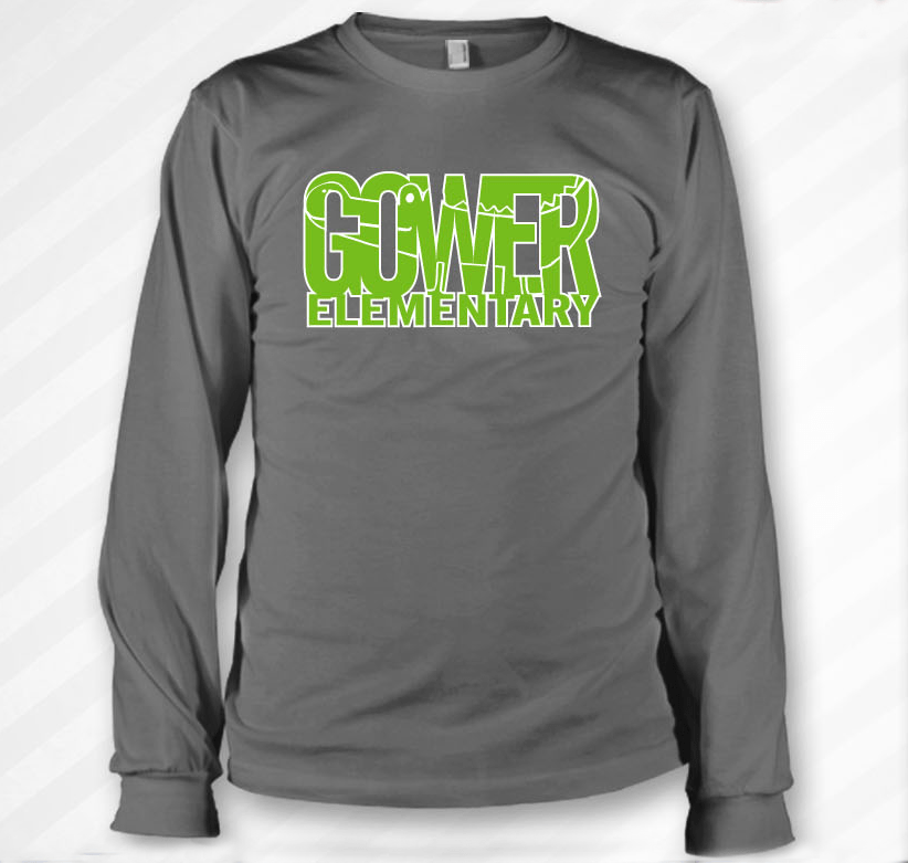 Hiding Gator Long Sleeve Shirt Charcoal Gower PTO