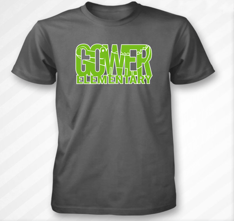 Hiding Gator TShirt Charcoal Gower PTO