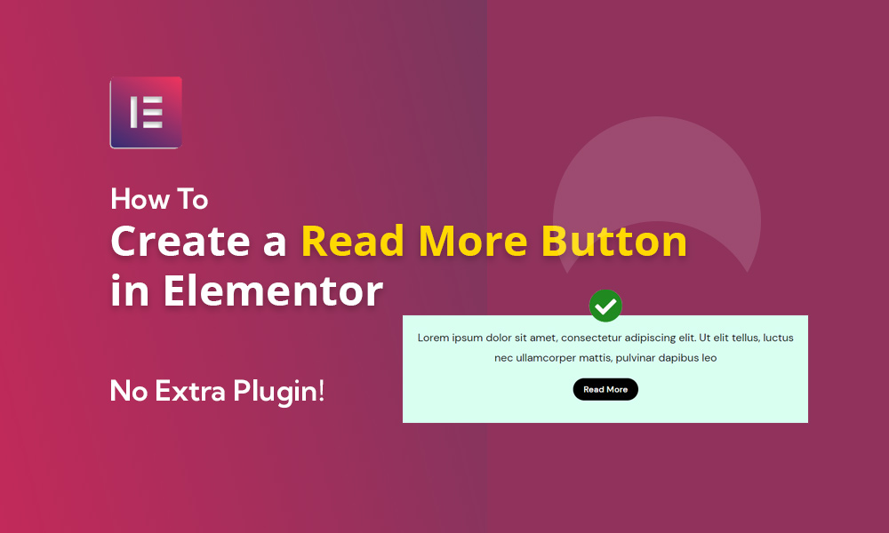 Read More Button With Elementor Toggle Widget No Extra plugin