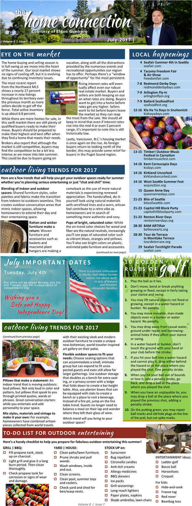 The Home Connection July 2017 Eldon Guerrero