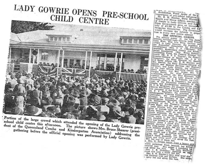 Celebrating 80 years of Lady Gowrie Qld Lady Gowrie