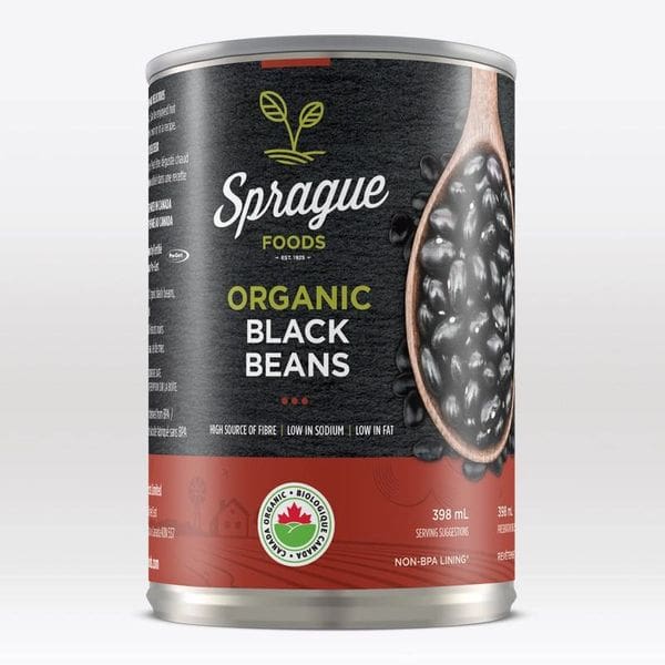 Sprague Organic Black Beans 8 x 398ml GP2U