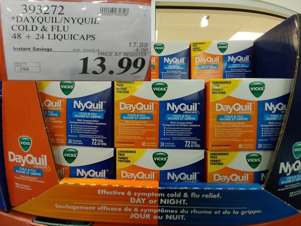 Vicks Dayquil & Nyquil Cough, Cold & Flu Relief Combo,liquicaps, 72