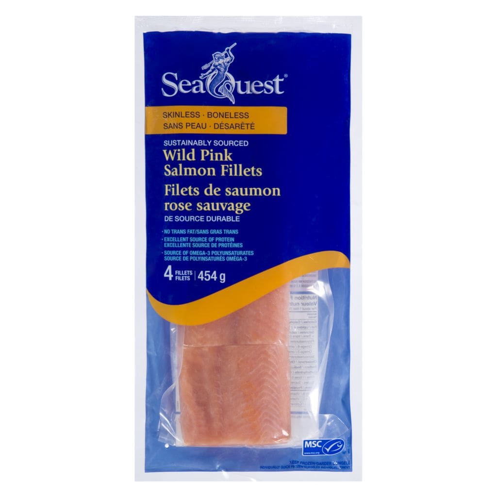 Seaquest Wild Pacific Salmon 454g (skinless, boneless) GP2U