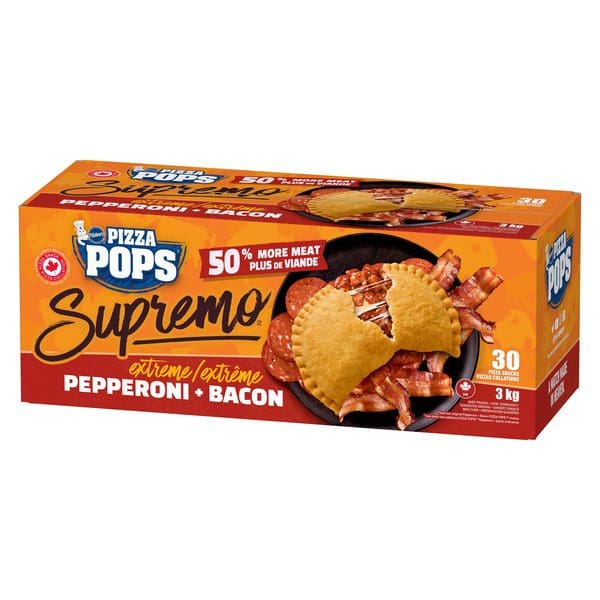 Pillsbury Pepperoni & Bacon Supremo Pizza Pops Nunavut GP2U