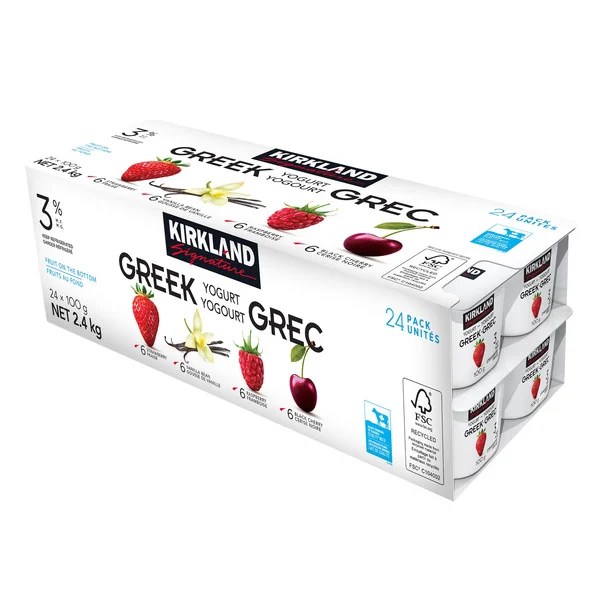 Kirkland Signature 3 Greek Yogurt Variety Pack GP2U