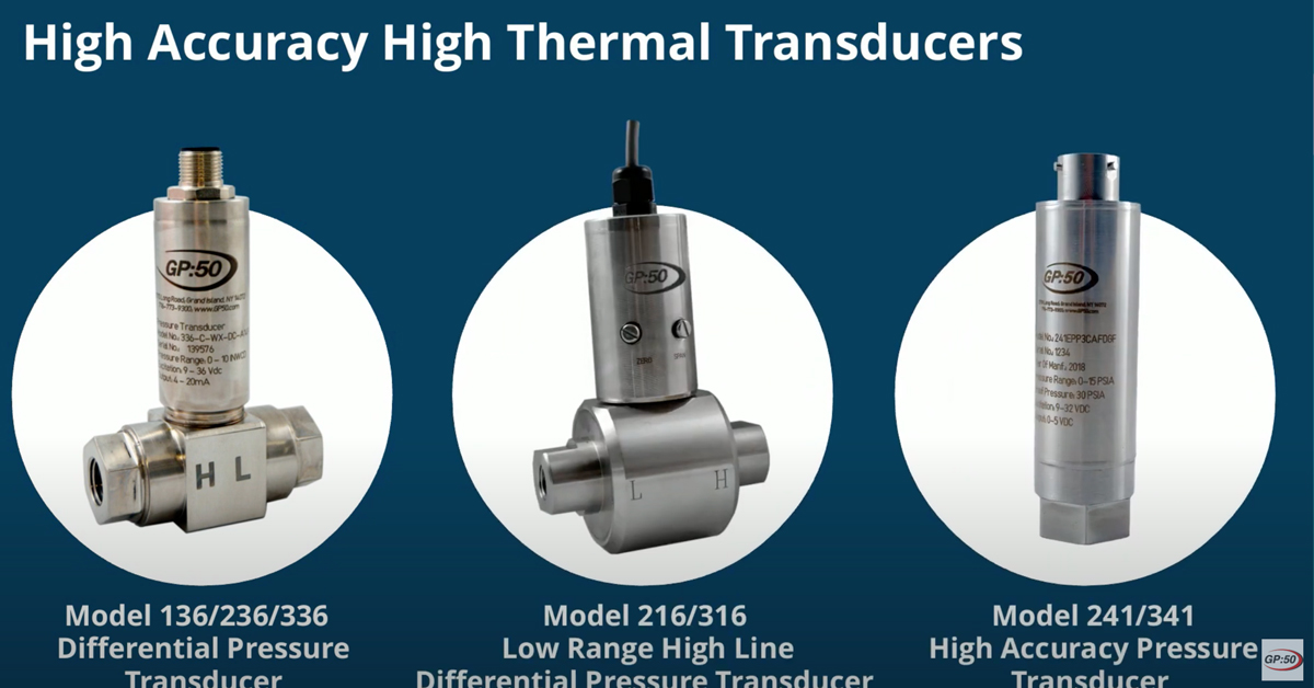 Product Spotlight High Accuracy High Thermal Pressure Transducers GP50 NY LTD