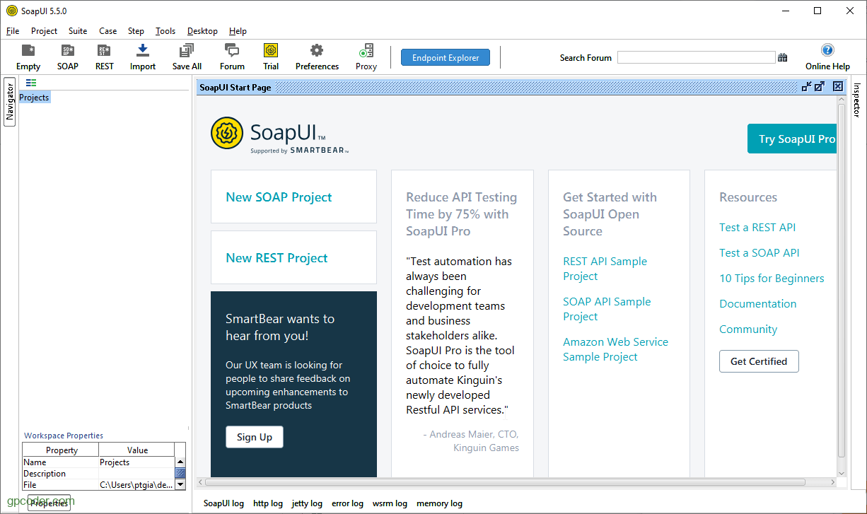 Giới thiệu SOAP UI và thực hiện test  Service GP Coder (Lập trình
