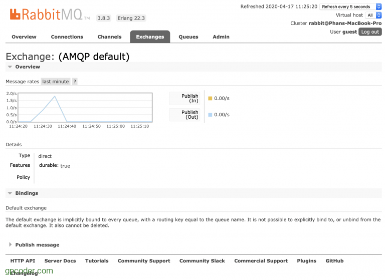 Kết nối AMQP Client với RabbitMQ Server GP Coder (Lập