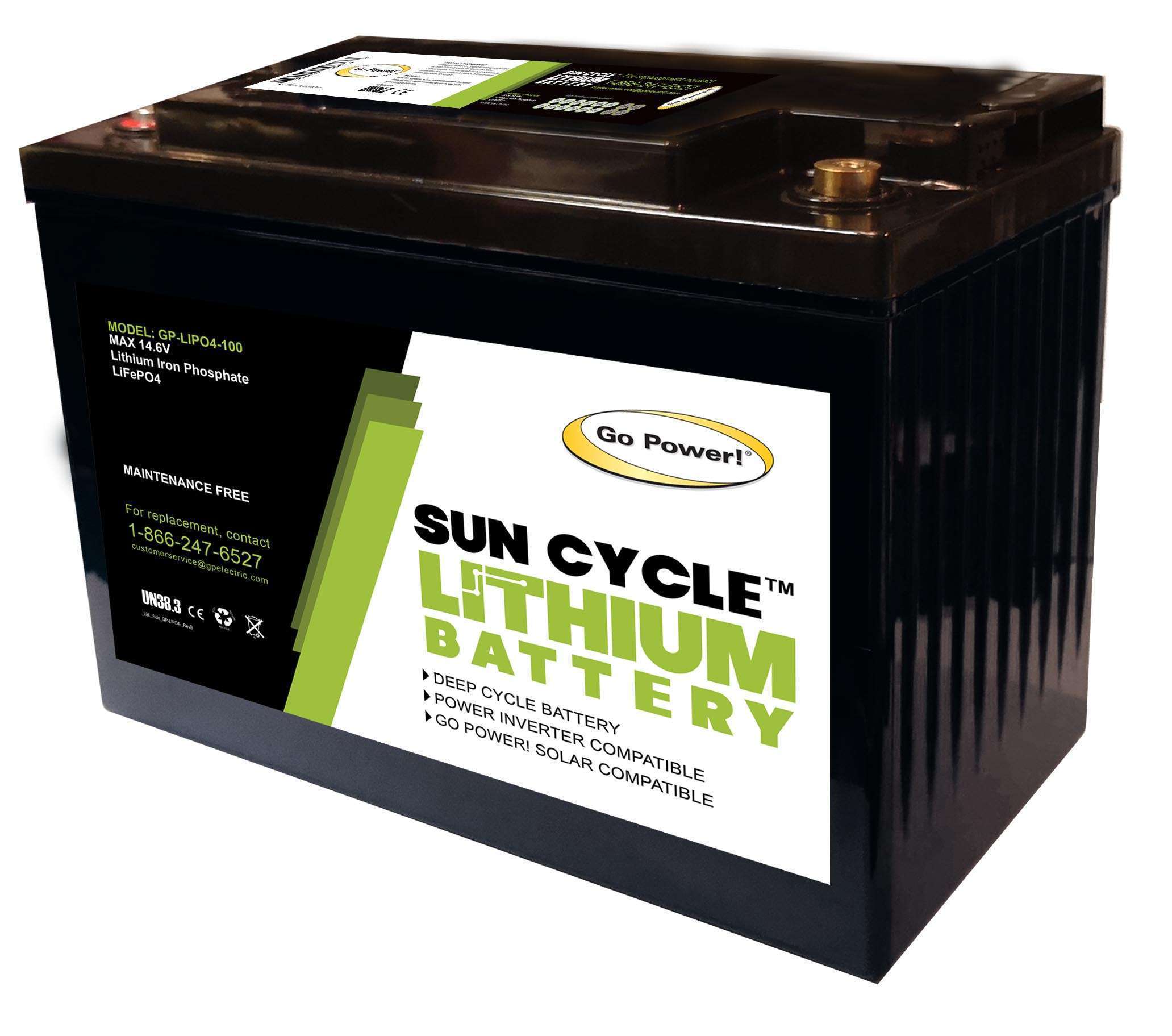 100ah Lithium Iron Phosphate Solar Battery Go Power